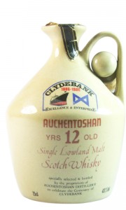 Auchentoshan 12 Year Old Ceramic Decanter, Clydebank Centenary