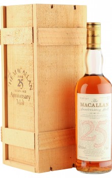 Macallan 1962 25 Year Old Anniversary Malt, UK 1988 Bottling with Box