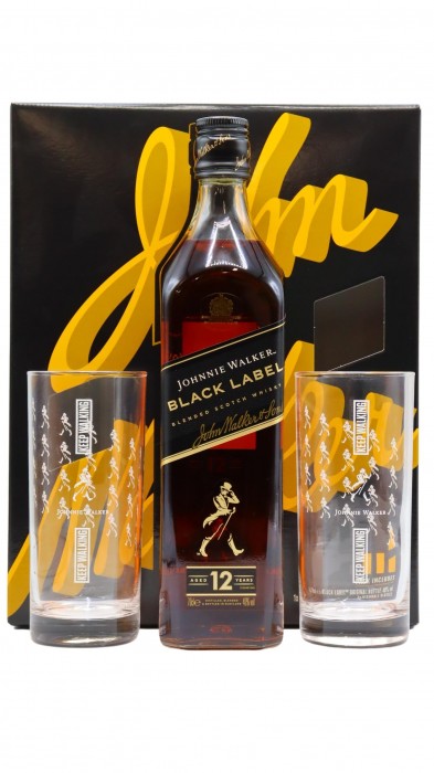 Johnnie Walker Black Label 12 Year Old Glass Pack