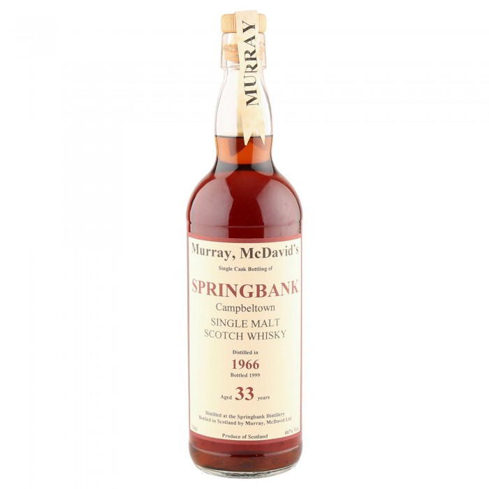 Springbank 1966 33 Year Old, Murray McDavid 1999 Bottling