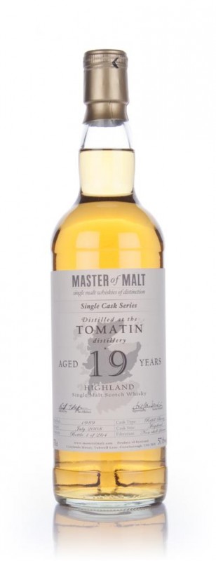 Tomatin 19 Year Old Cask Strength Single Cask Master of Malt