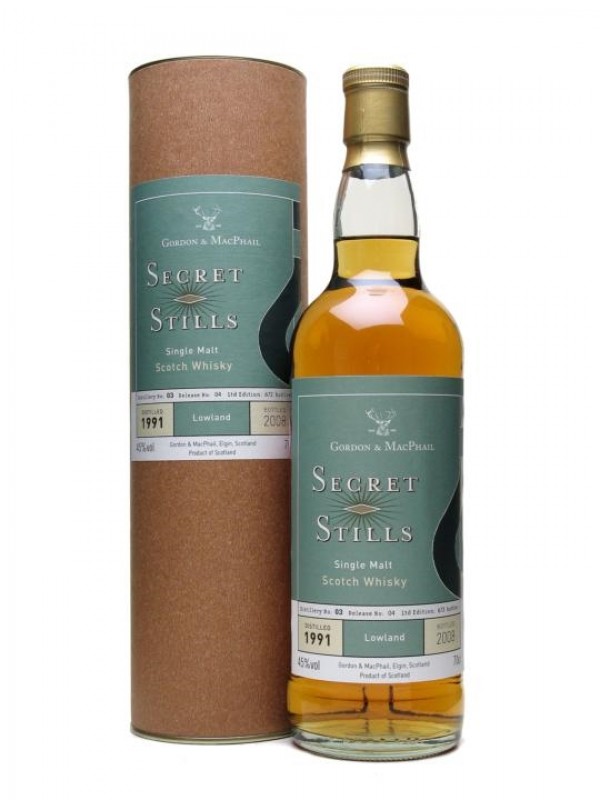 Secret Stills 3.4 Auchentoshan 1991 Gordon & Macphail Secret Stills