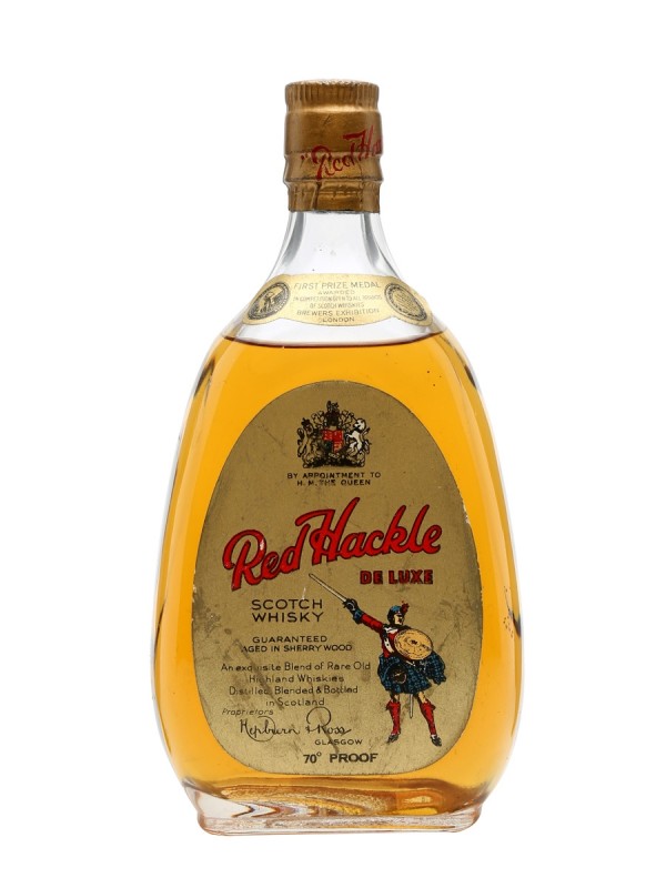 Red Hackle Deluxe Bottled 1960's