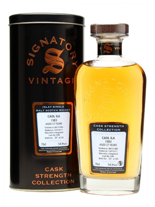 Caol Ila 1983 27 Year Old Cask #5284 Signatory