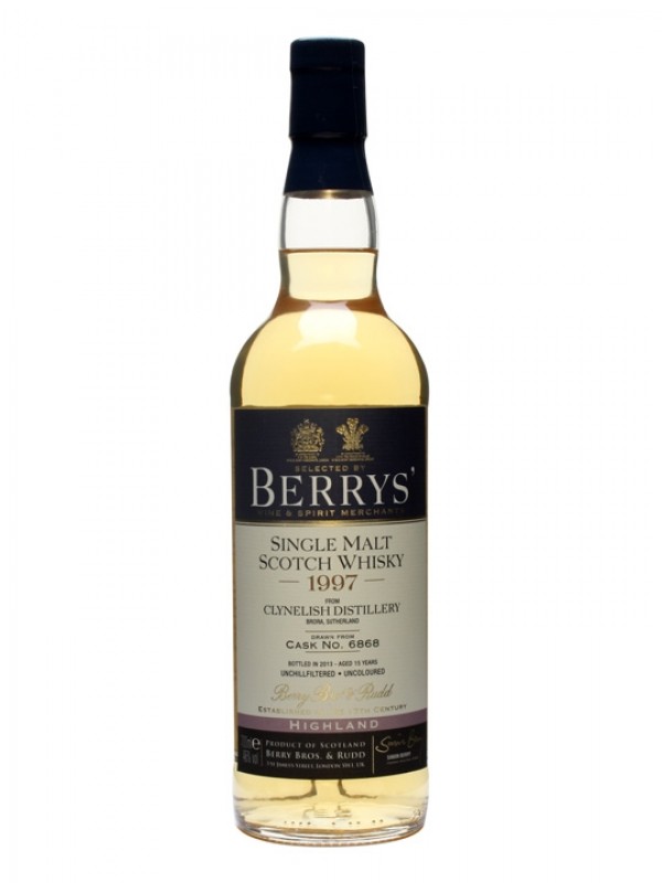 Clynelish 1997 15 Year Old Cask #6868 Berry Brothers
