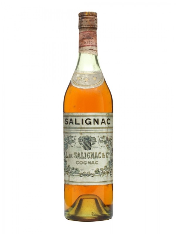 Salignac 3 Star Cognac Bottled 1960s