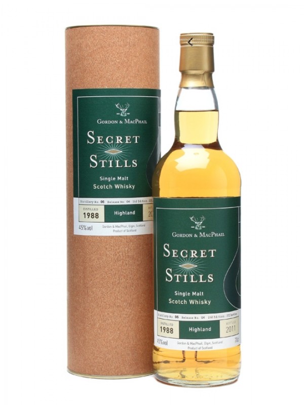 Secret Stills 6.4 Glen Garioch 1988 Gordon & Macphail Secret Stills