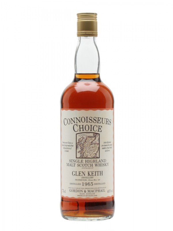 Glen Keith 1965 Map Label Connoisseurs Choice Gordon & Macphail