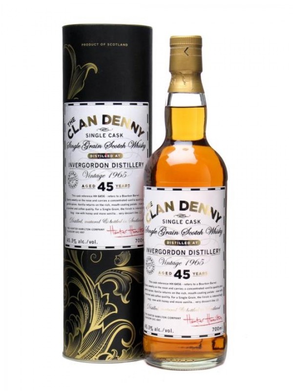 Invergordon 1965 45 Year Old Bourbon Barrel #6456 Clan Denny