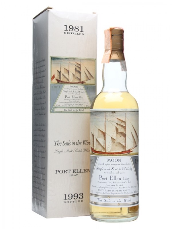 Port Ellen 1981 Bottled 1993 Sails in the Wind Moon Moon Import The Sails in the Wind