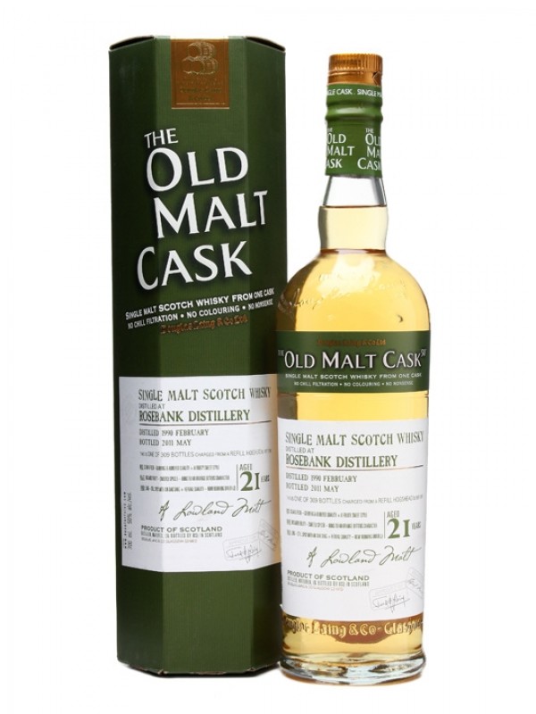 Rosebank 1990 21 Year Old Old Malt Cask #7181 Douglas Laing