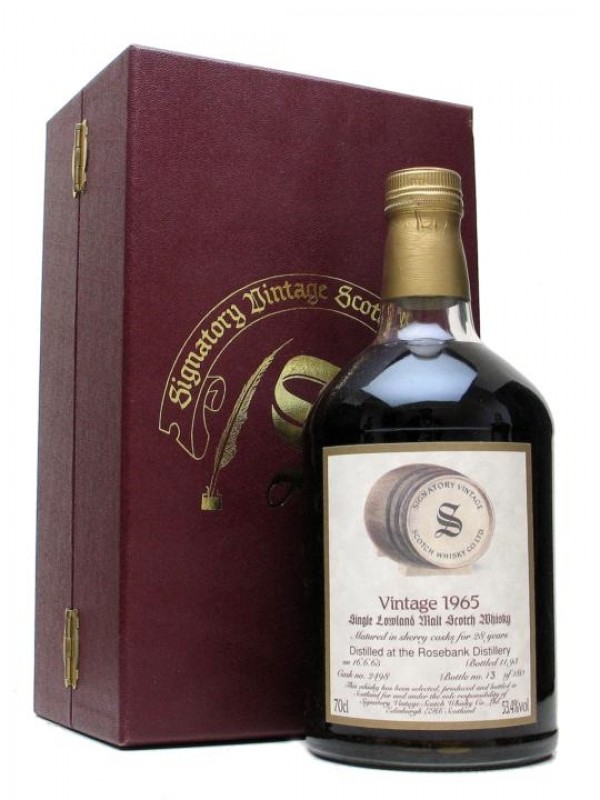 Rosebank 1965 28 Year Old Sherry Cask Signatory