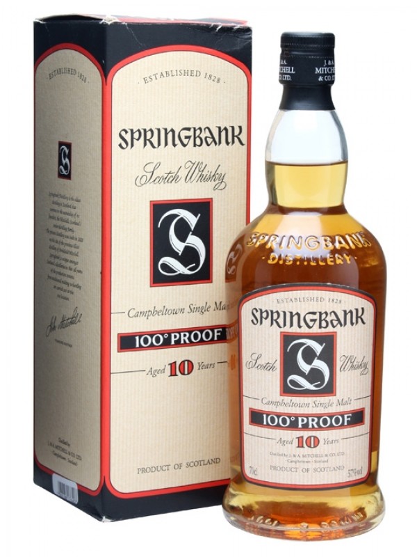 Springbank 10 Year Old 100 Proof Old Presentation