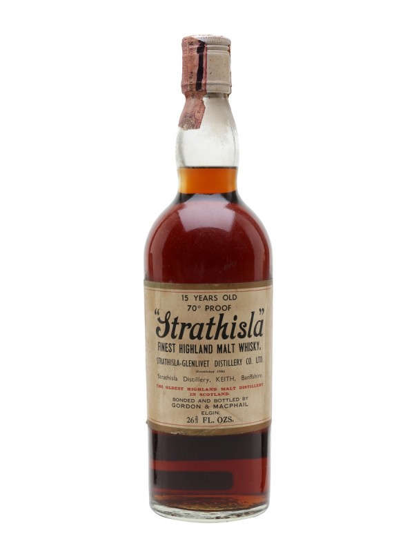 Strathisla 15 Year Old 70 Proof Bottled 1970s Gordon & Macphail