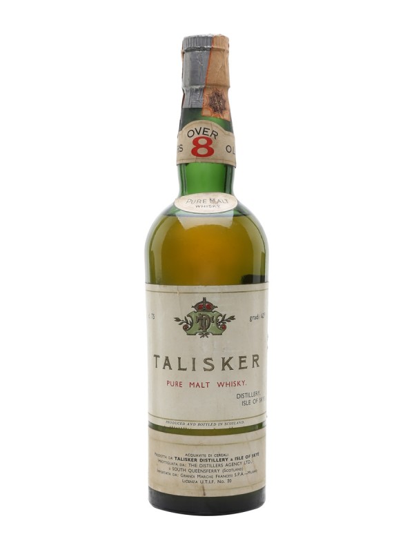 Talisker Pure Malt Over 8 Year Old / Bottled 1960s