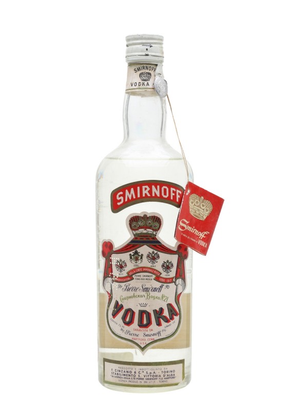 Smirnoff Vodka Bottled 1960s